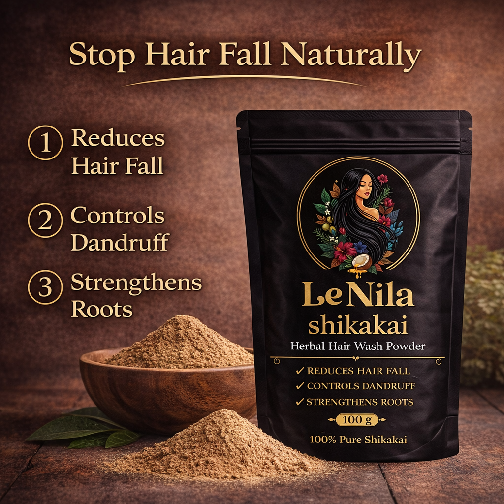 Le Nila Shikakai Powder – Herbal Hair Wash for Healthy Hair (100g)