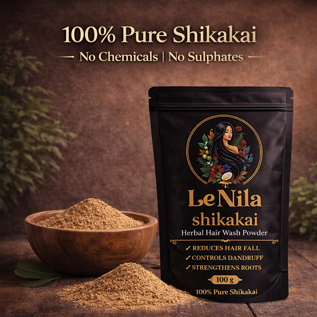 Le Nila Shikakai Powder – Herbal Hair Wash for Healthy Hair (100g)